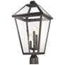 2_Z-Lite 3 Light Outdoor Post Mount Fixture in Oil Rubbed Bronze Finish more views