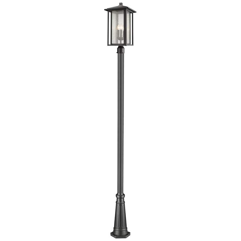 Image 1 Z-Lite 3 Light Outdoor Post Mounted Fixture in Black Finish