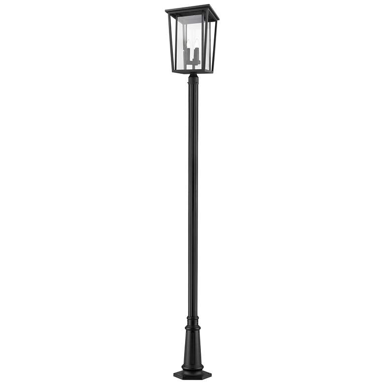 Image 1 Z-Lite 3 Light Outdoor Post Mounted Fixture in Black Finish