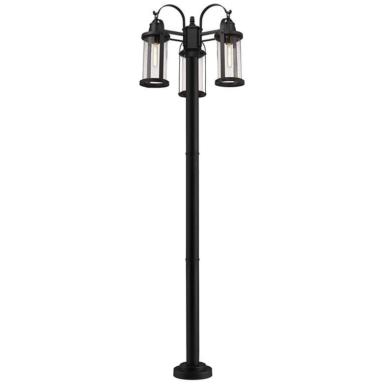 Image 1 Z-Lite 3 Light Outdoor Post Mounted Fixture in Black Finish