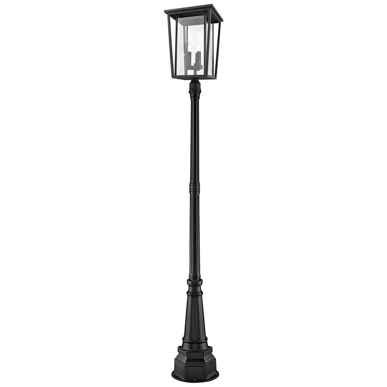 Image 1 Z-Lite 3 Light Outdoor Post Mounted Fixture in Black Finish