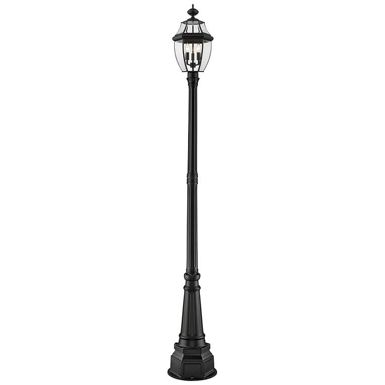 Image 1 Z-Lite 3 Light Outdoor Post Mounted Fixture in Black Finish