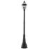 Z-Lite 3 Light Outdoor Post Mounted Fixture in Black Finish