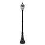 4_Z-Lite 3 Light Outdoor Post Mounted Fixture in Black Finish more views