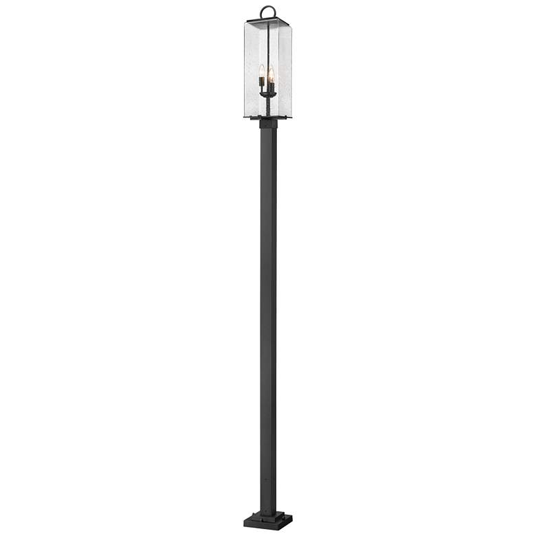 Image 1 Z-Lite 3 Light Outdoor Post Mounted Fixture in Black Finish