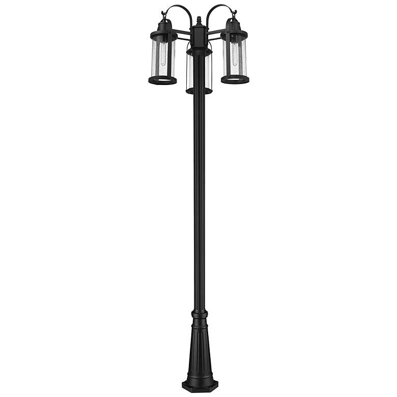Image 3 Z-Lite 3 Light Outdoor Post Mounted Fixture in Black Finish more views