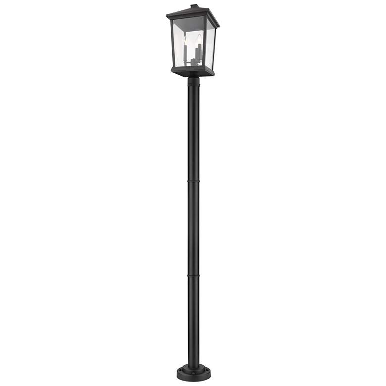 Image 1 Z-Lite 3 Light Outdoor Post Mounted Fixture in Black Finish
