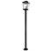 Z-Lite 3 Light Outdoor Post Mounted Fixture in Black Finish