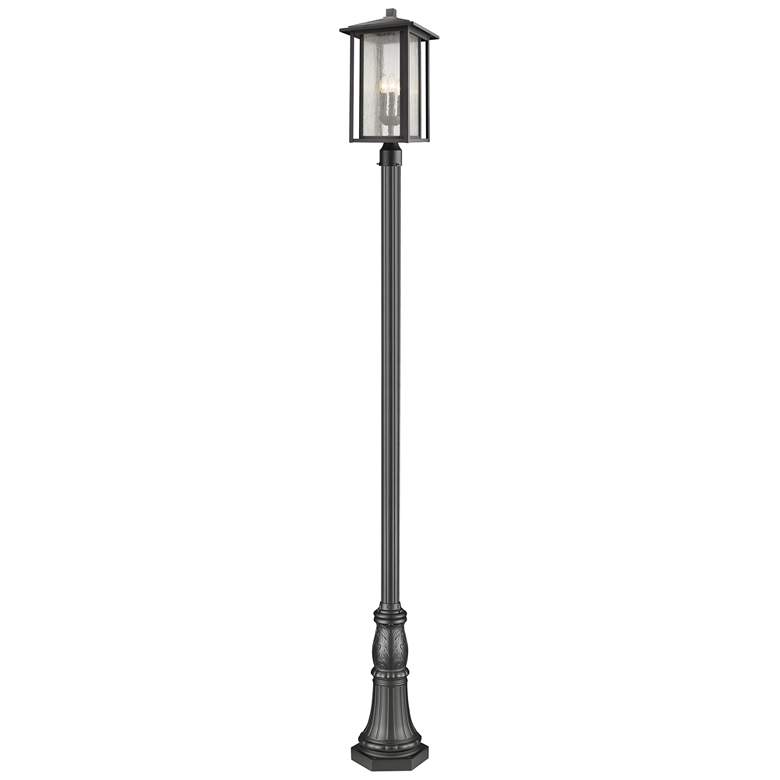 Image 1 Z-Lite 3 Light Outdoor Post Mounted Fixture in Black Finish
