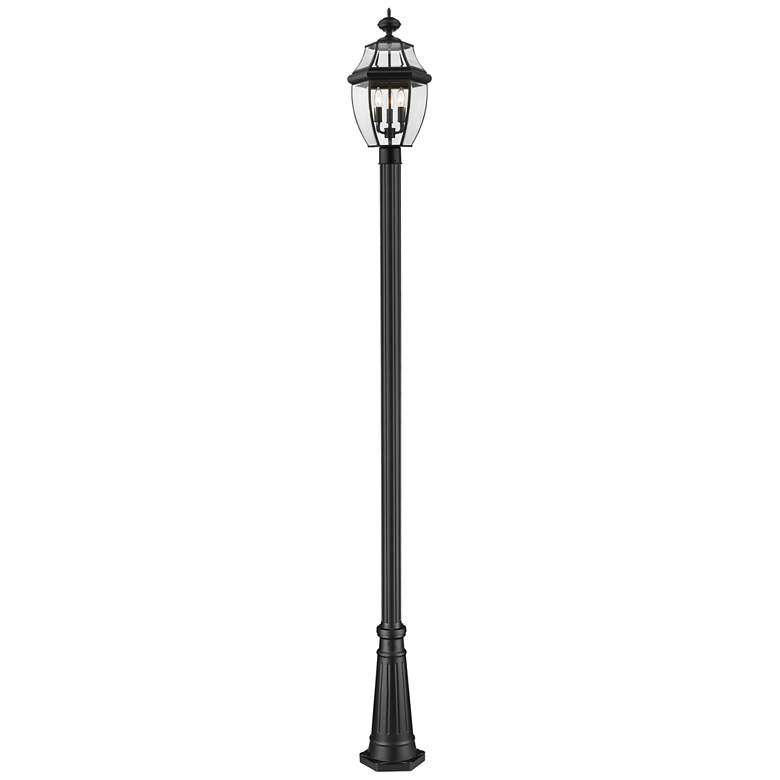 Image 1 Z-Lite 3 Light Outdoor Post Mounted Fixture in Black Finish