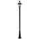 Z-Lite 3 Light Outdoor Post Mounted Fixture in Black Finish