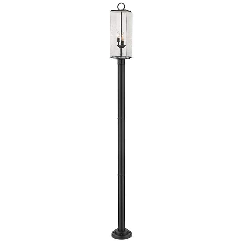 Image 1 Z-Lite 3 Light Outdoor Post Mounted Fixture in Black Finish
