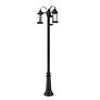 2_Z-Lite 3 Light Outdoor Post Mounted Fixture in Black Finish more views