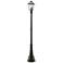 Z-Lite 3 Light Outdoor Post Mounted Fixture in Oil Rubbed Bronze Finish