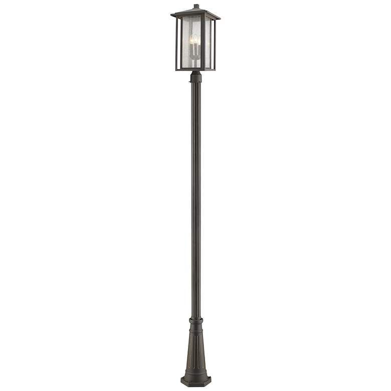 Image 1 Z-Lite 3 Light Outdoor Post Mounted Fixture in Oil Rubbed Bronze Finish