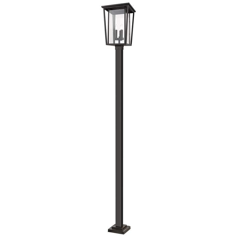 Image 1 Z-Lite 3 Light Outdoor Post Mounted Fixture in Oil Rubbed Bronze Finish