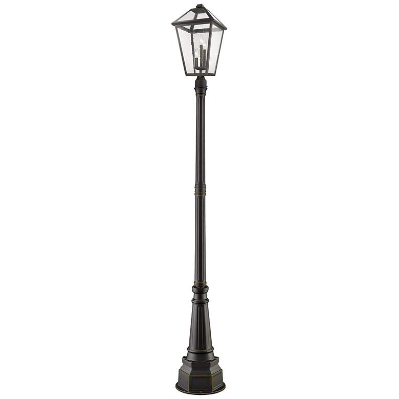 Image 1 Z-Lite 3 Light Outdoor Post Mounted Fixture in Oil Rubbed Bronze Finish