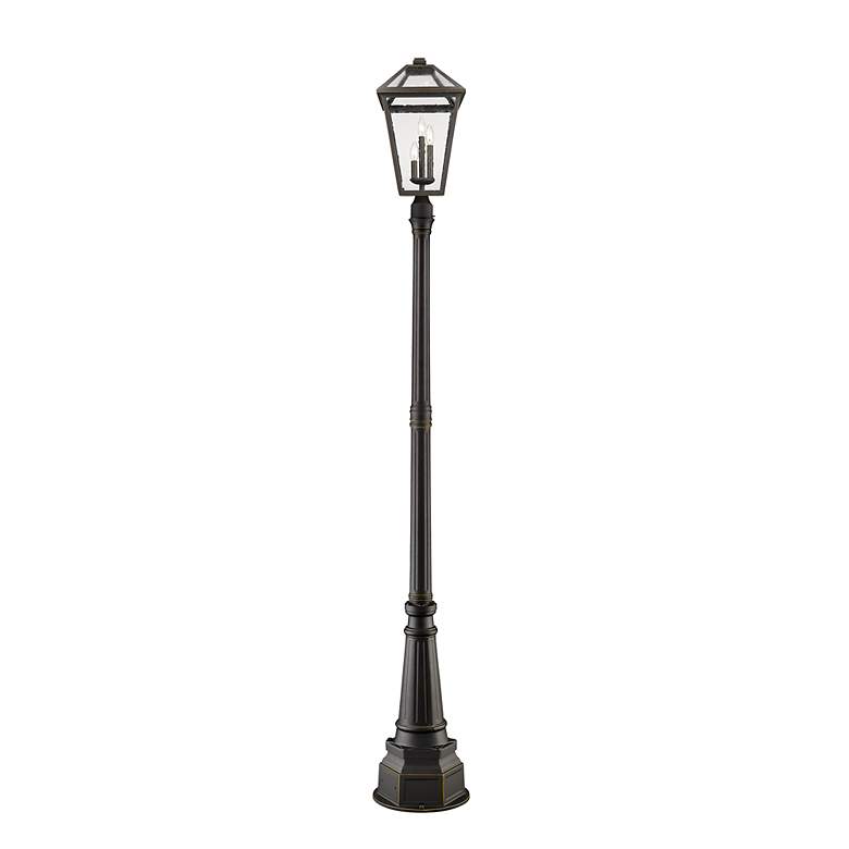 Image 4 Z-Lite 3 Light Outdoor Post Mounted Fixture in Oil Rubbed Bronze Finish more views