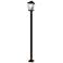 Z-Lite 3 Light Outdoor Post Mounted Fixture in Oil Rubbed Bronze Finish