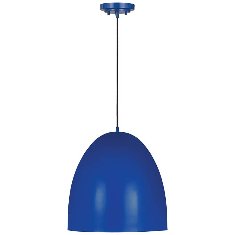 Image 1 Z-Lite 3 Light Pendant in Blue Finish