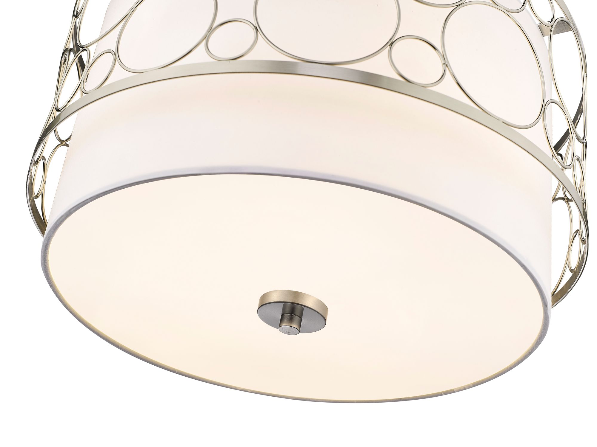Image 6 Z-Lite 3 Light Pendant in Brushed Nickel Finish more views