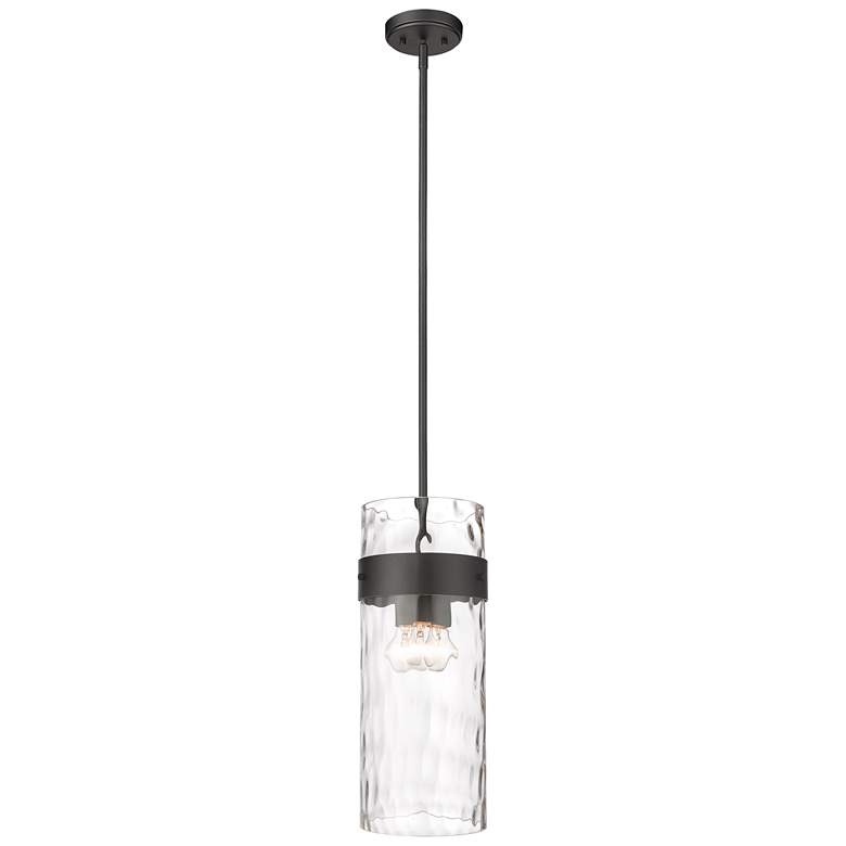Image 1 Z-Lite 3 Light Pendant in Matte Black Finish