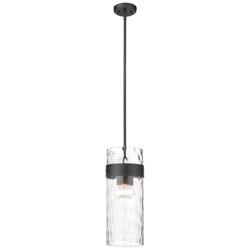 Z-Lite 3 Light Pendant in Matte Black Finish