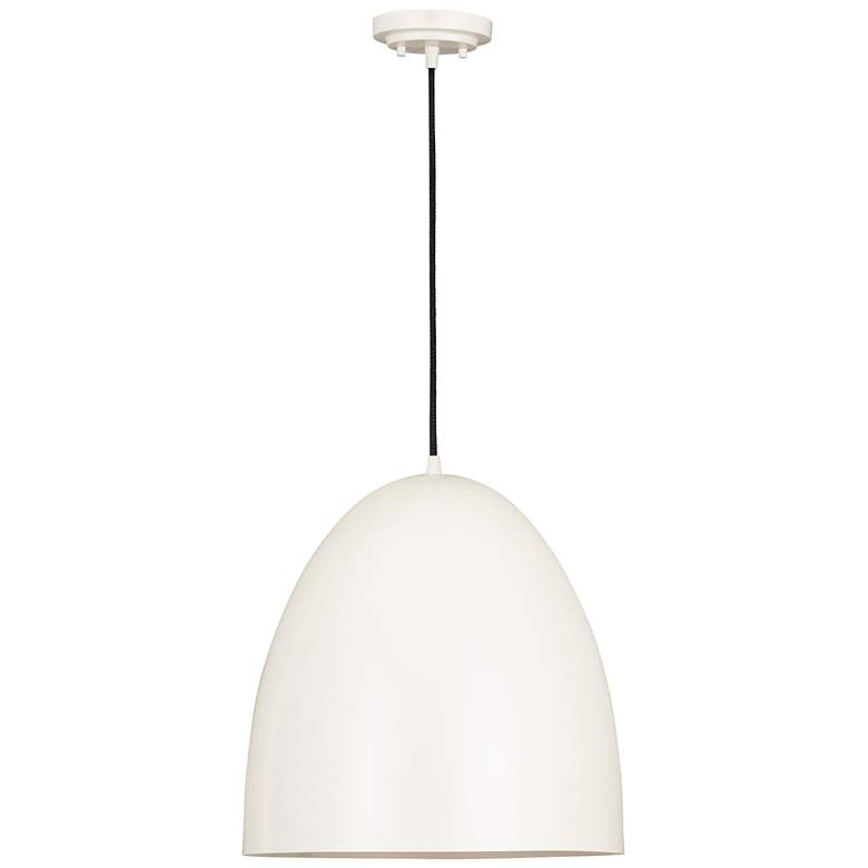 Image 1 Z-Lite 3 Light Pendant in Matte White Finish