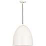 Z-Lite 3 Light Pendant in Matte White Finish