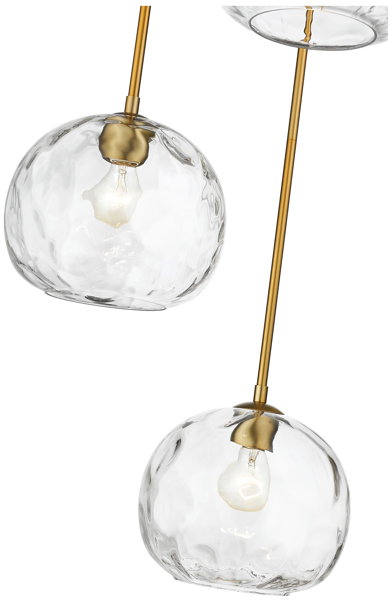 Image 6 Z-Lite 3 Light Pendant in Olde Brass Finish more views