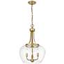 Z-Lite 3 Light Pendant in Olde Brass Finish