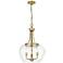 Z-Lite 3 Light Pendant in Olde Brass Finish