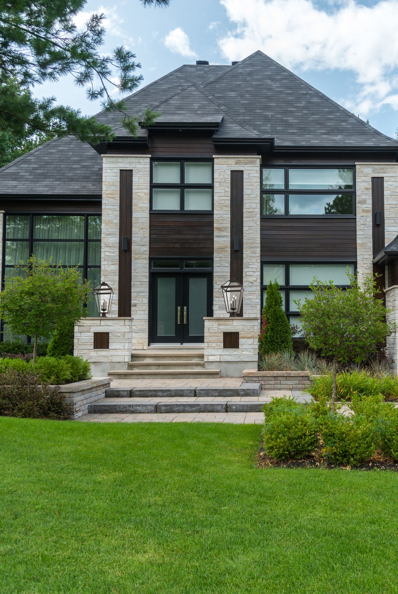 Image 2 Z-Lite 4 Light Outdoor Pier Mounted Fixture in Oil Rubbed Bronze Finish more views