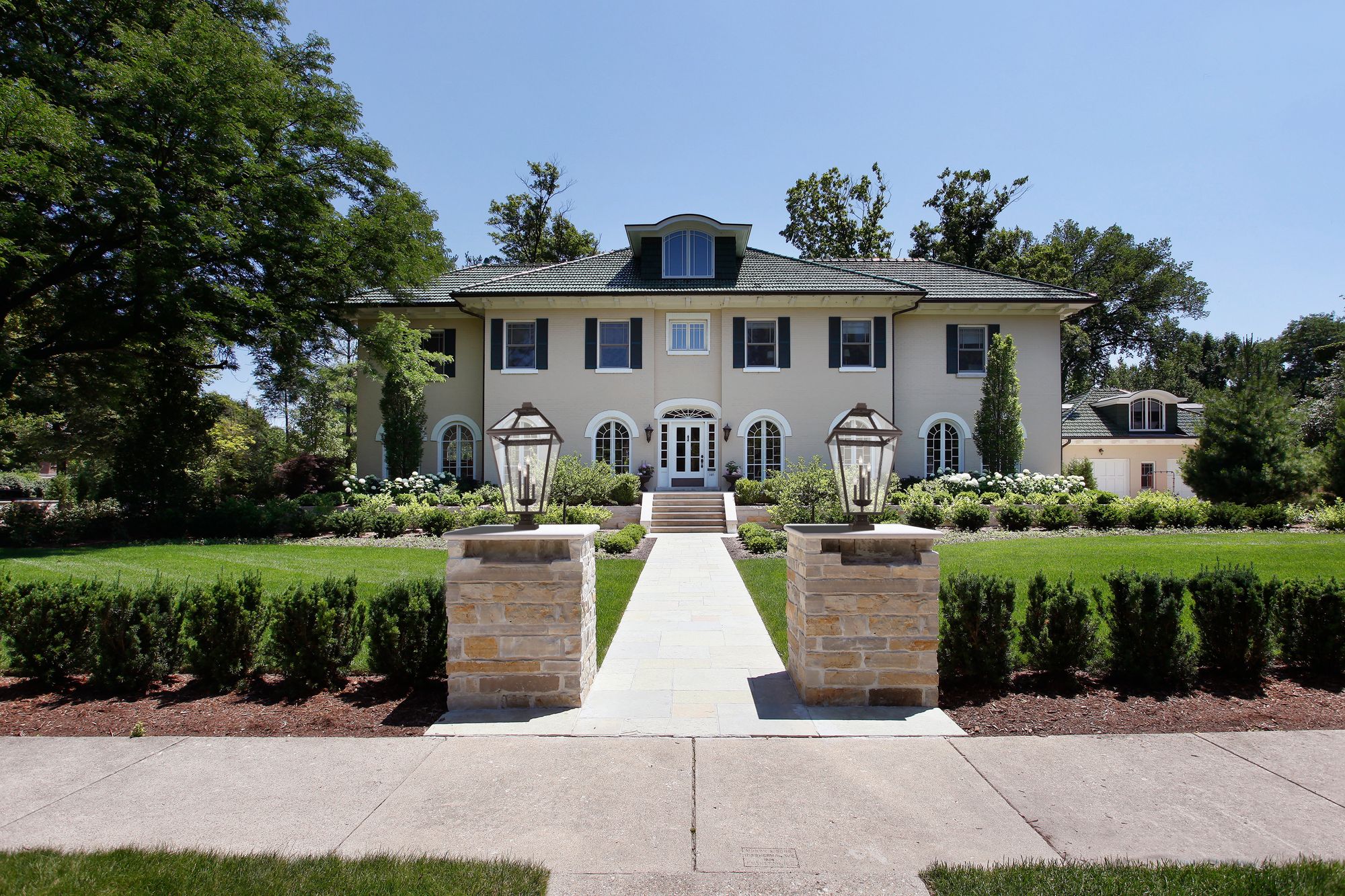 Image 3 Z-Lite 4 Light Outdoor Pier Mounted Fixture in Oil Rubbed Bronze Finish more views