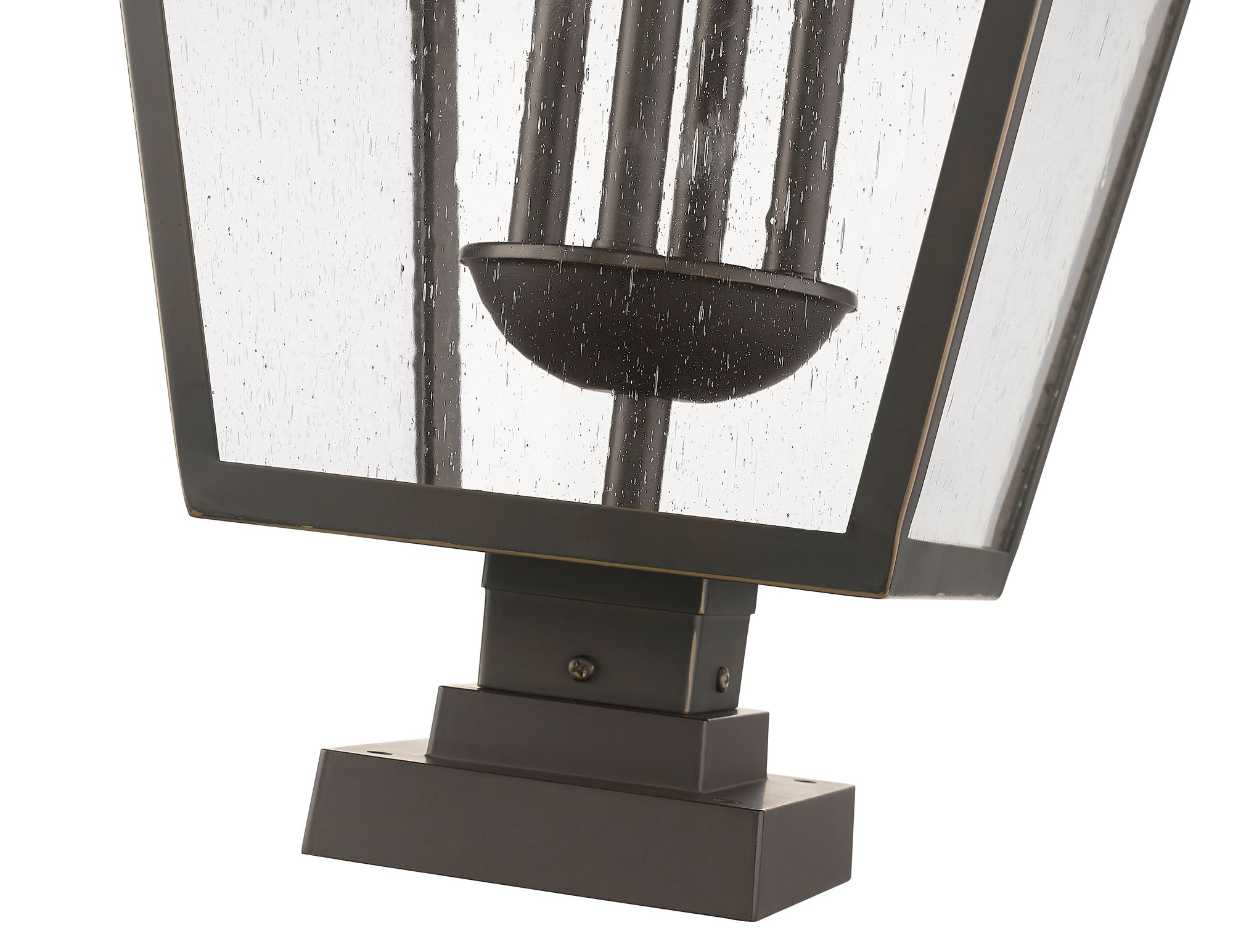 Image 6 Z-Lite 4 Light Outdoor Pier Mounted Fixture in Oil Rubbed Bronze Finish more views