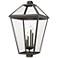 Z-Lite 4 Light Outdoor Post Mount Fixture in Oil Rubbed Bronze Finish