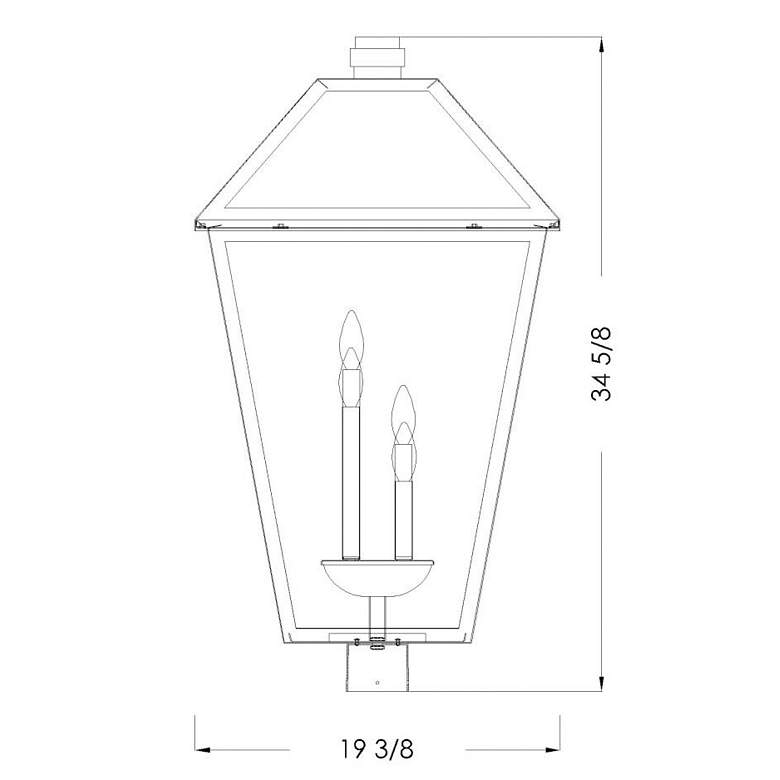 Image 6 Z-Lite 4 Light Outdoor Post Mount Fixture in Oil Rubbed Bronze Finish more views