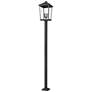 Z-Lite 4 Light Outdoor Post Mounted Fixture in Black Finish