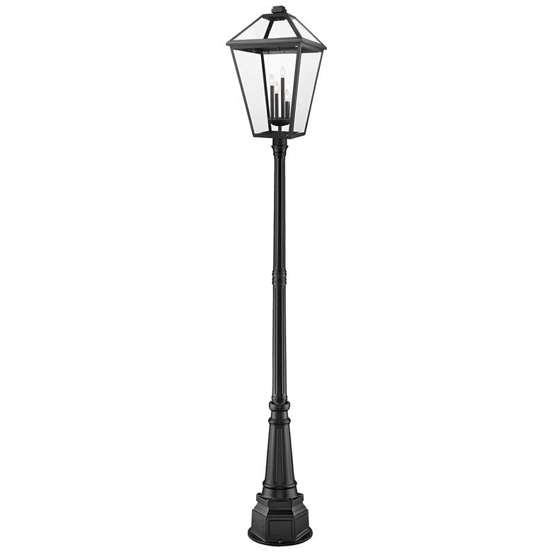 Image 1 Z-Lite 4 Light Outdoor Post Mounted Fixture in Black Finish