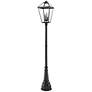 Z-Lite 4 Light Outdoor Post Mounted Fixture in Black Finish