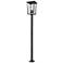 Z-Lite 4 Light Outdoor Post Mounted Fixture in Black Finish