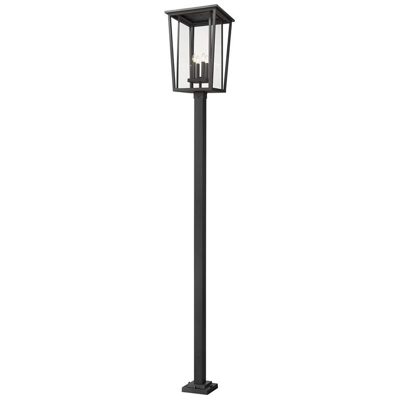 Image 1 Z-Lite 4 Light Outdoor Post Mounted Fixture in Black Finish