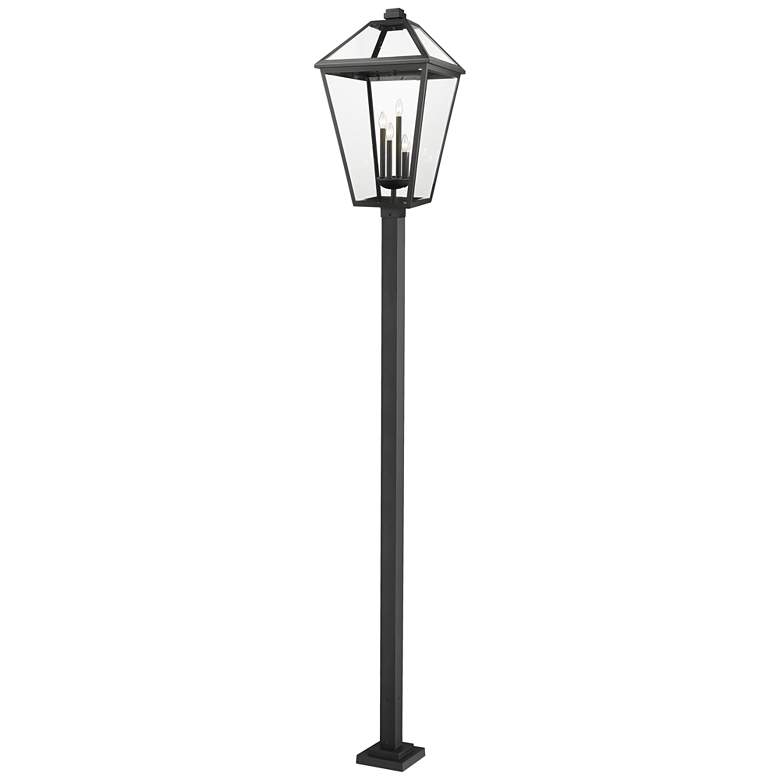 Image 1 Z-Lite 4 Light Outdoor Post Mounted Fixture in Black Finish