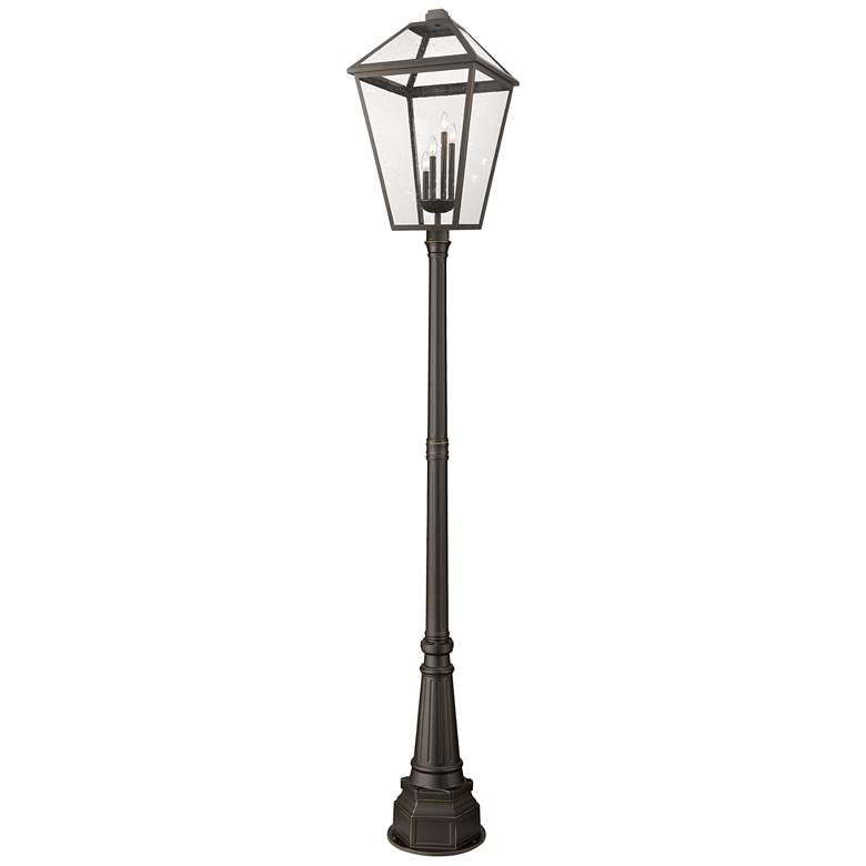 Image 1 Z-Lite 4 Light Outdoor Post Mounted Fixture in Oil Rubbed Bronze Finish
