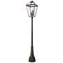 Z-Lite 4 Light Outdoor Post Mounted Fixture in Oil Rubbed Bronze Finish
