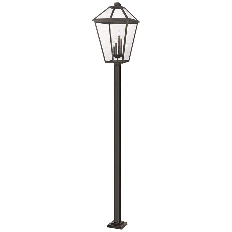 Image 1 Z-Lite 4 Light Outdoor Post Mounted Fixture in Oil Rubbed Bronze Finish