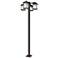 Z-Lite 4 Light Outdoor Post Mounted Fixture in Oil Rubbed Bronze Finish
