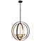 Z-Lite 4 Light Pendant in Bronze Gold Finish