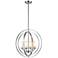 Z-Lite 4 Light Pendant in Brushed Nickel Finish