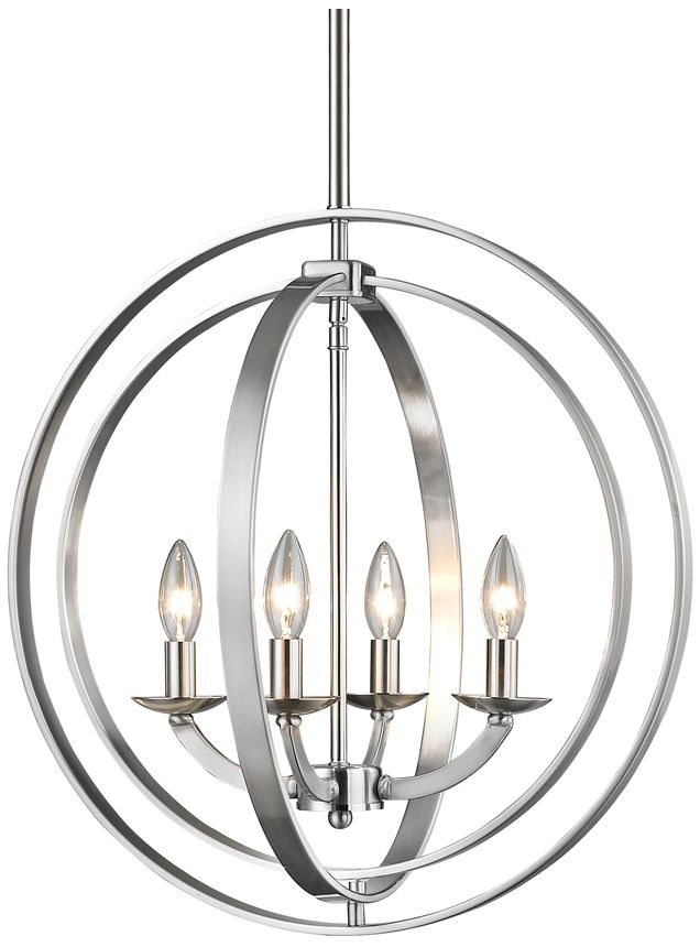 Image 2 Z-Lite 4 Light Pendant in Brushed Nickel Finish more views